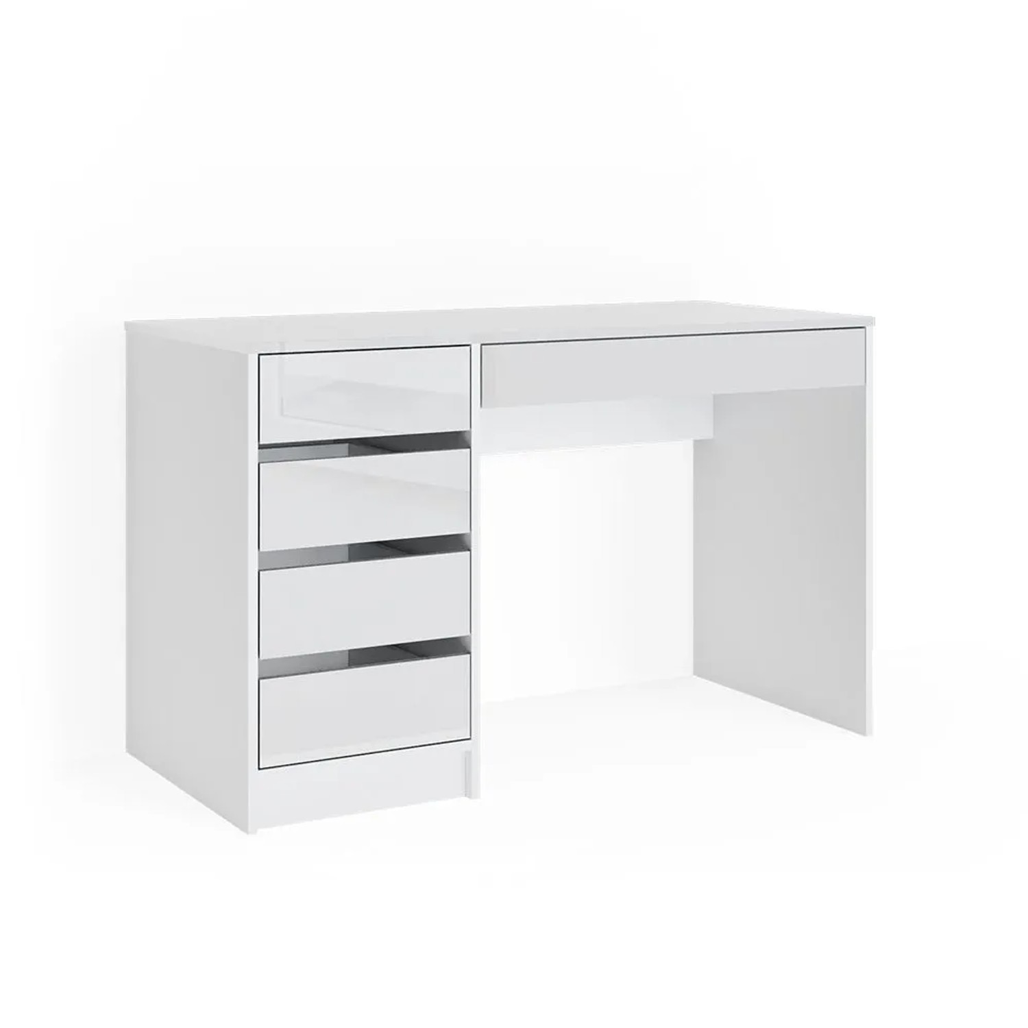 Vicco Schminktisch Sherry Weiß Hochglanz 120 x 75 ohne Spiegel