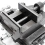 Robuster Wiltec Maschinenschraubstock aus Gusseisen mit 2 Achsen und 75mm Backen. Ideal für Frästisch & Werkbank.