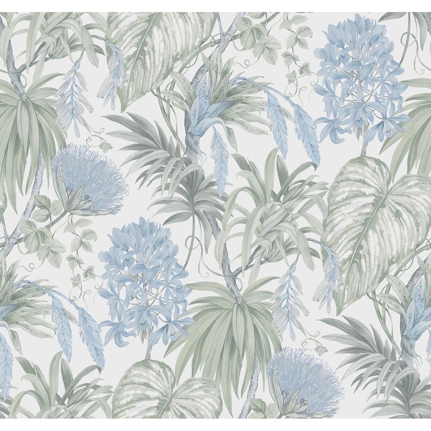 Sanders & Sanders Tapete Tropische Blätter Blau Und Grün 53 Cm X 1005 M 640 günstig online kaufen