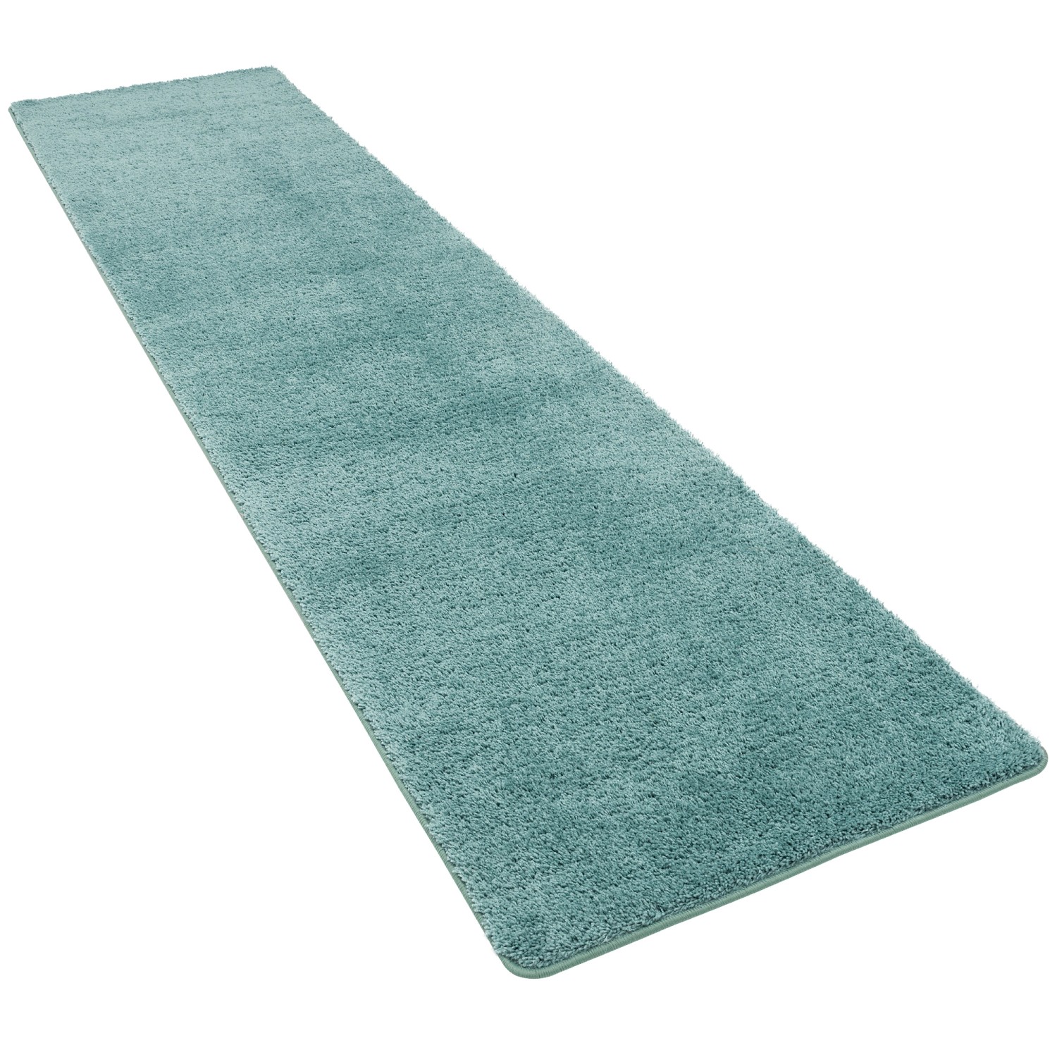 Snapstyle Hochflor Shaggy Läufer Teppich Palace Mintgrün 80x200cm günstig online kaufen