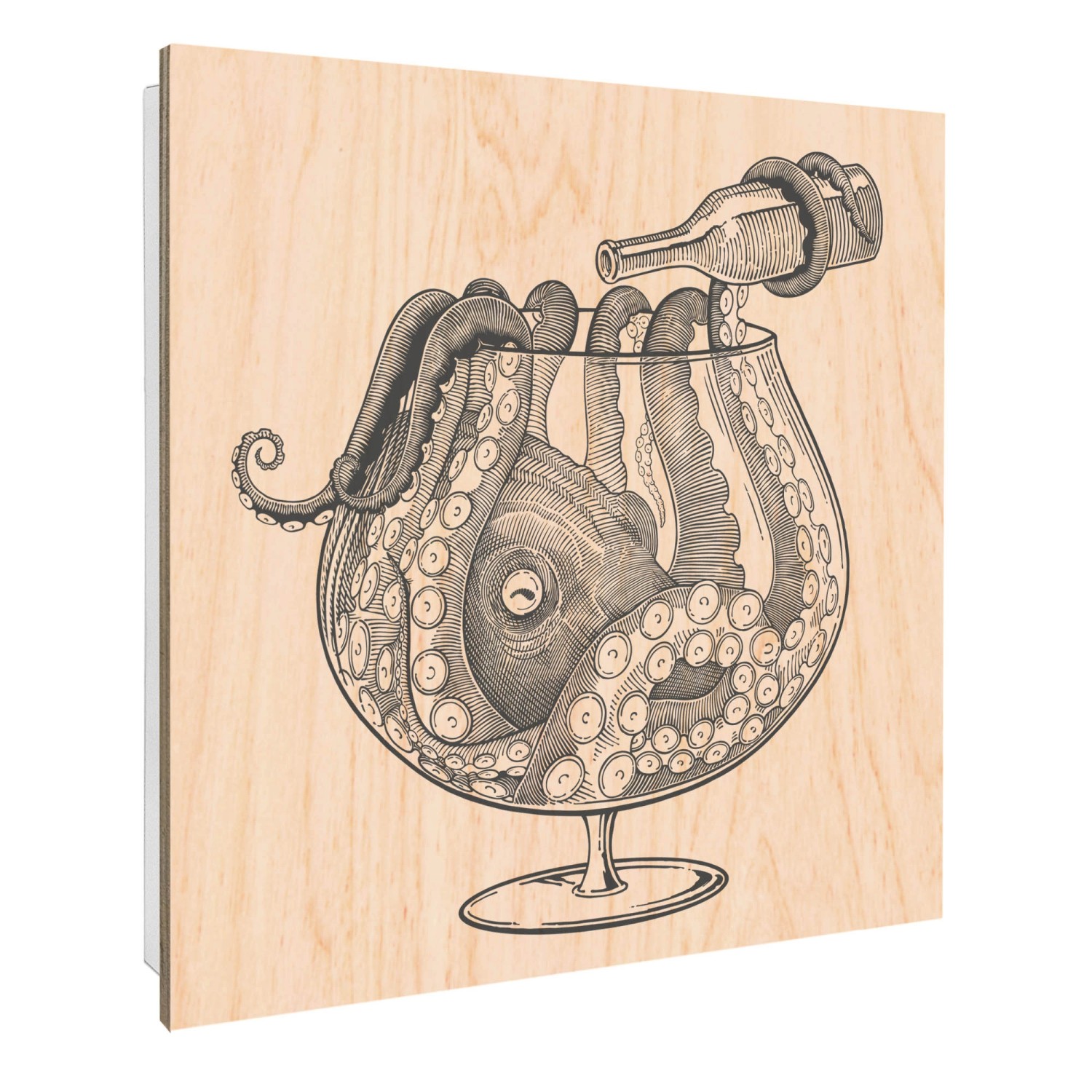 Banjado Schlüsselkasten mit Holzfront 30x30cm Weiß Scharnier Links 50 Haken günstig online kaufen