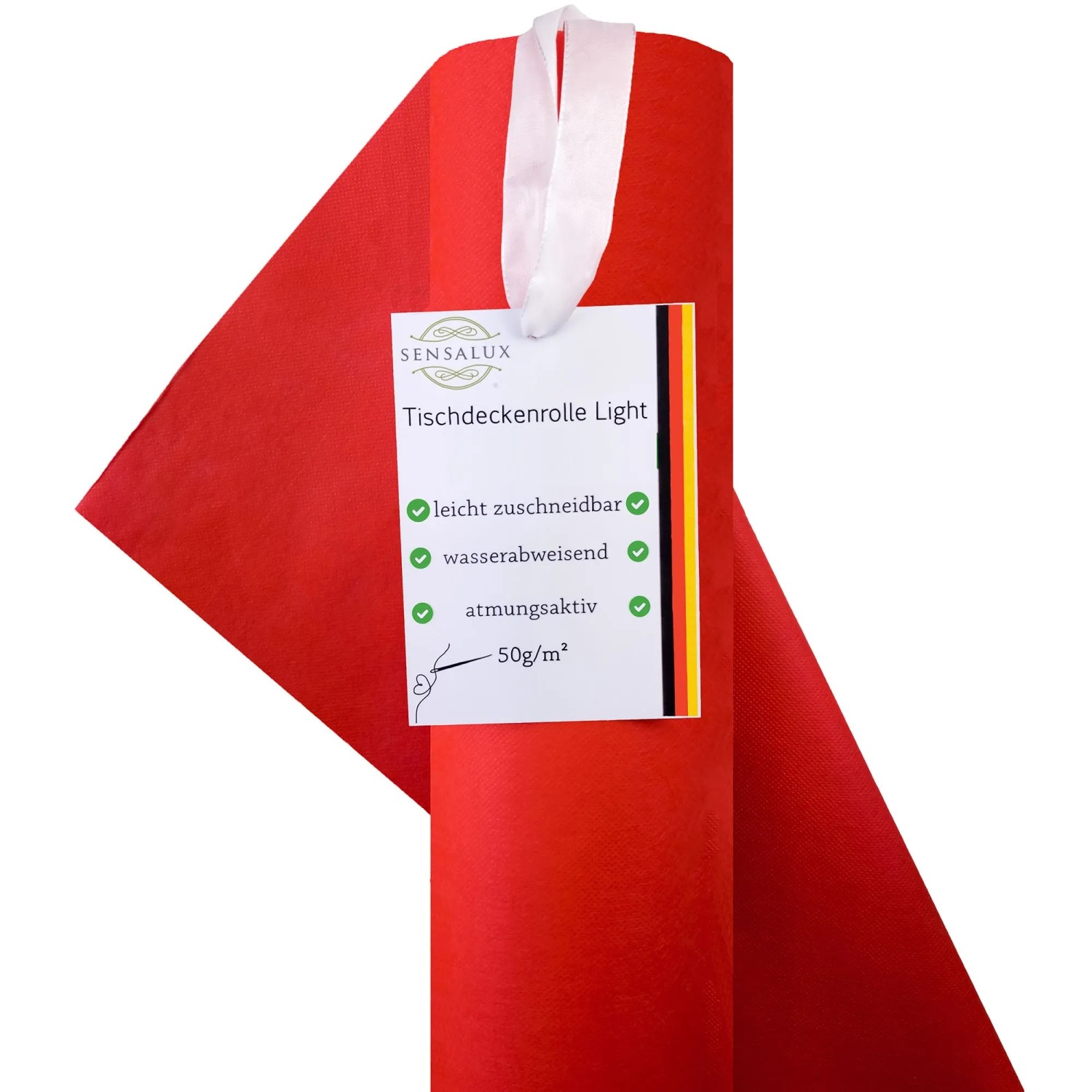 Sensalux Tischdeckenrolle Light 1,10 m x 25 m Rot