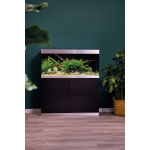 Oase Aquarium-Set HighLine Weißglas 300 Schwarz 300 l