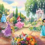 Komar Fototapete Princess Park mit Disney Prinzessinnen im Garten.