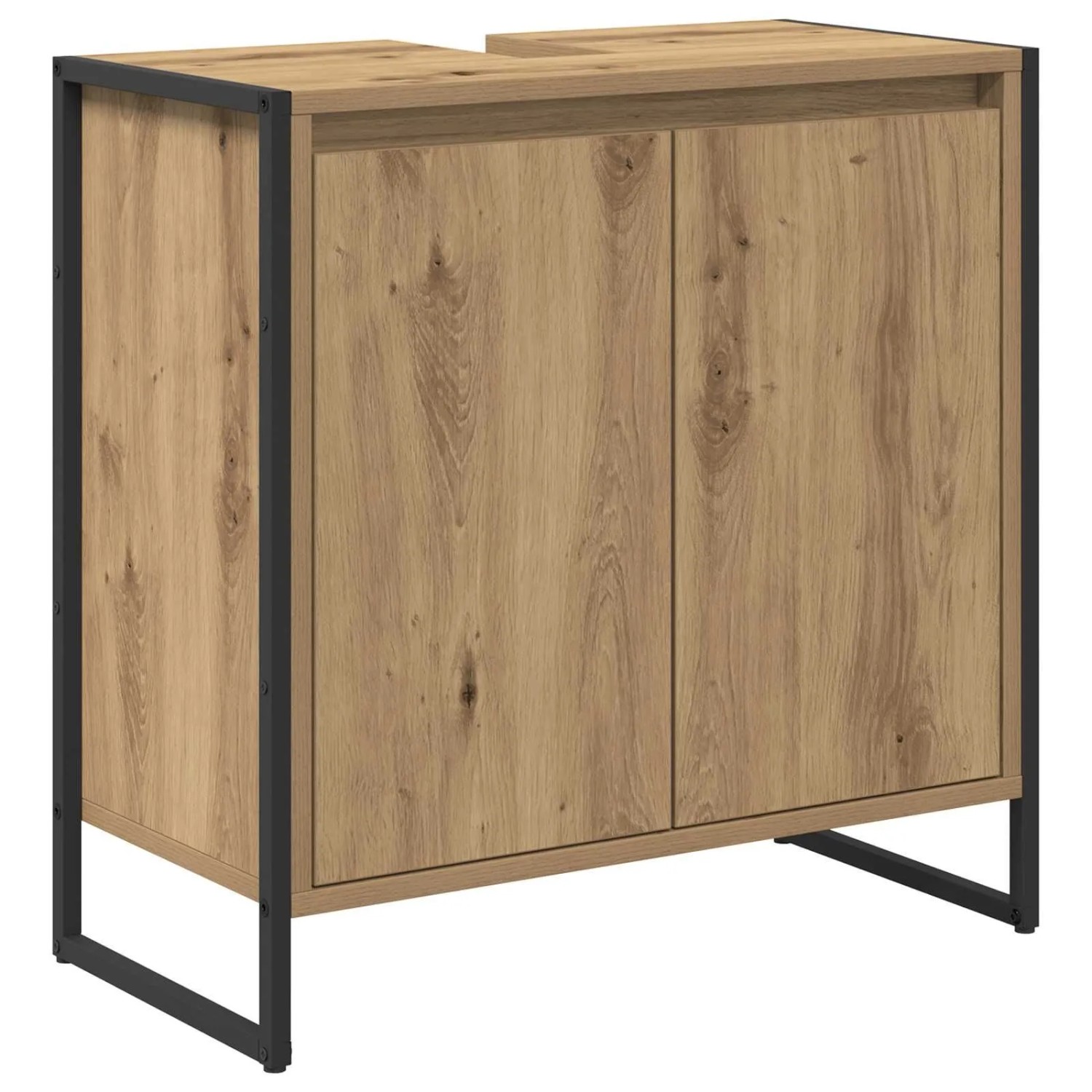 vidaXL Badezimmerschrank mit Tür Kunsthandwerk Eiche 60 x 30 x 60 cm 886491 günstig online kaufen