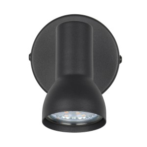 Schwarzer, matter Reality Strahler Cantar für Wand und Decke.