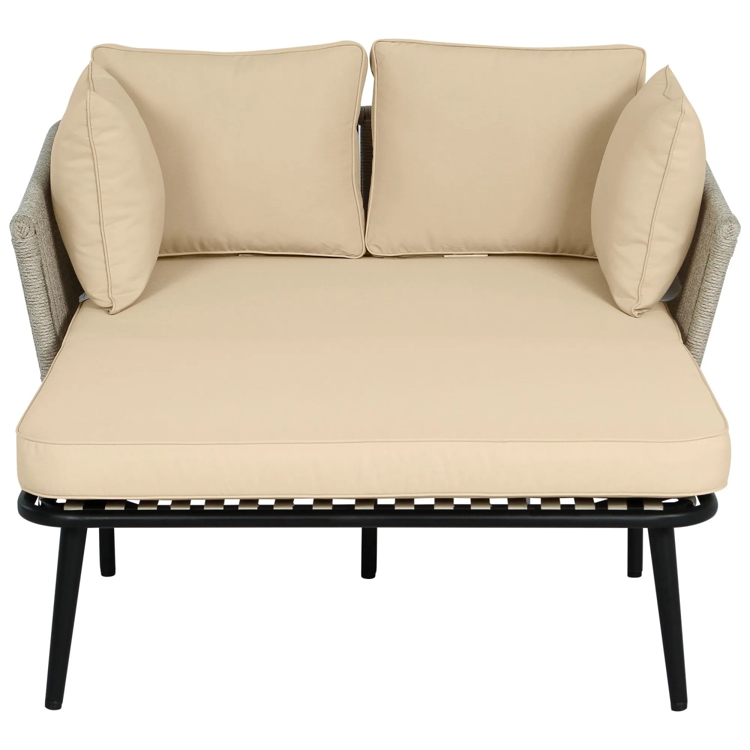 okwish Gartensofa Sonnenliege im Außenbereich Abnehmbar und Waschbar Khaki