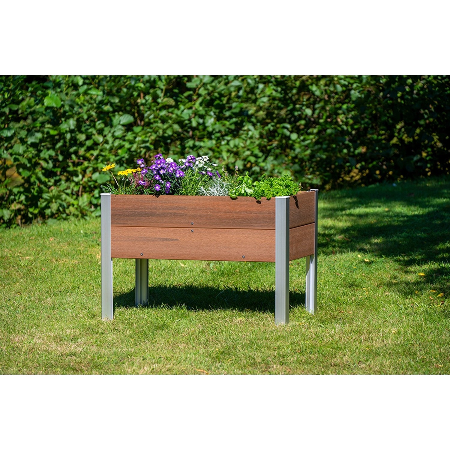 Dobar Hochbeet WPC 91 cm x 50 cm x 60 cm Teak kaufen bei OBI