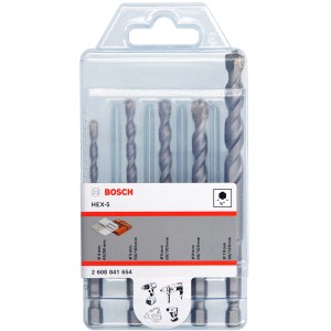 Bosch Betonbohrer-Set Hex-5, 5-teilig für Beton, Mauerwerk und Stein.