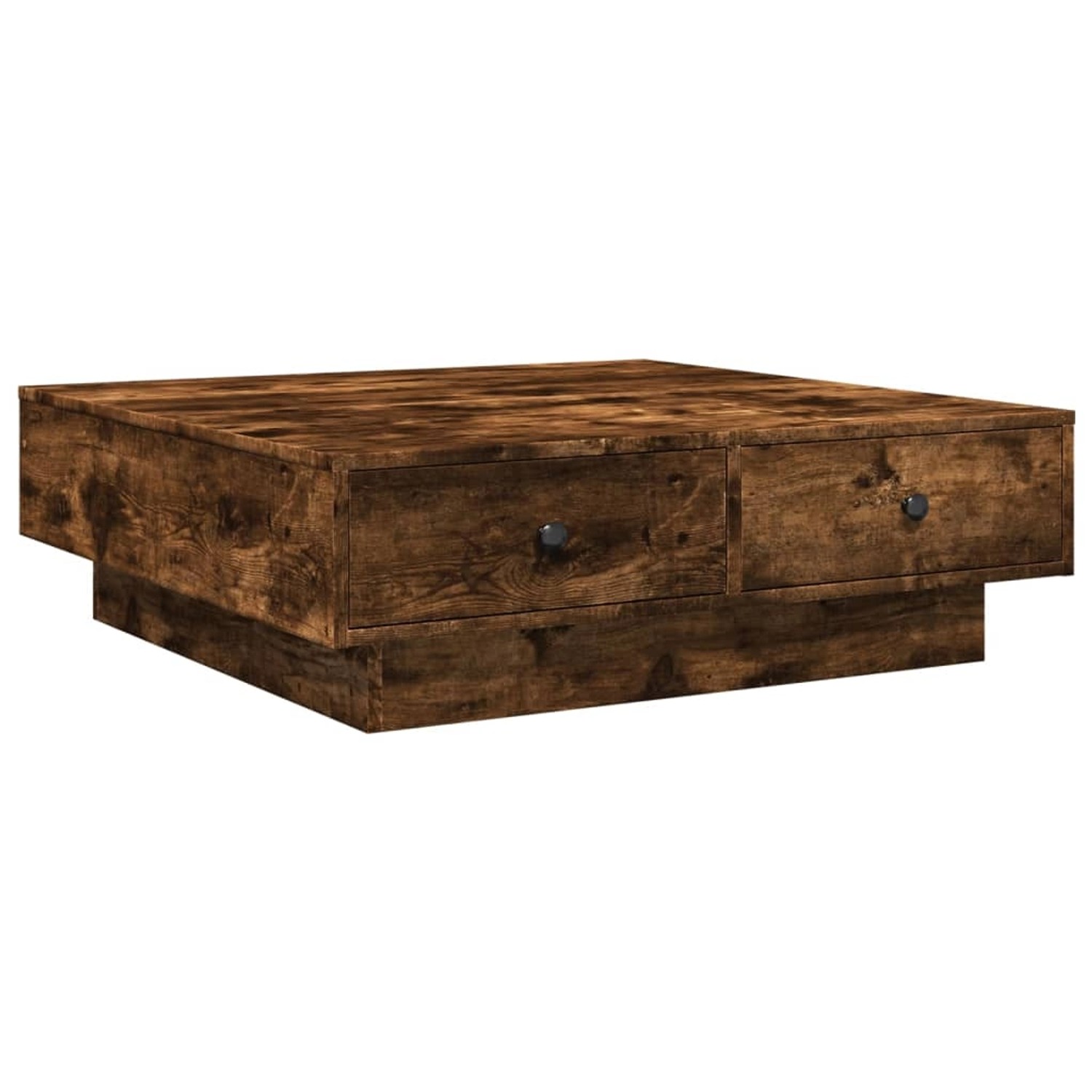 vidaXL Couchtisch Räuchereiche 90x90x28 cm Holzwerkstoff 848091 günstig online kaufen