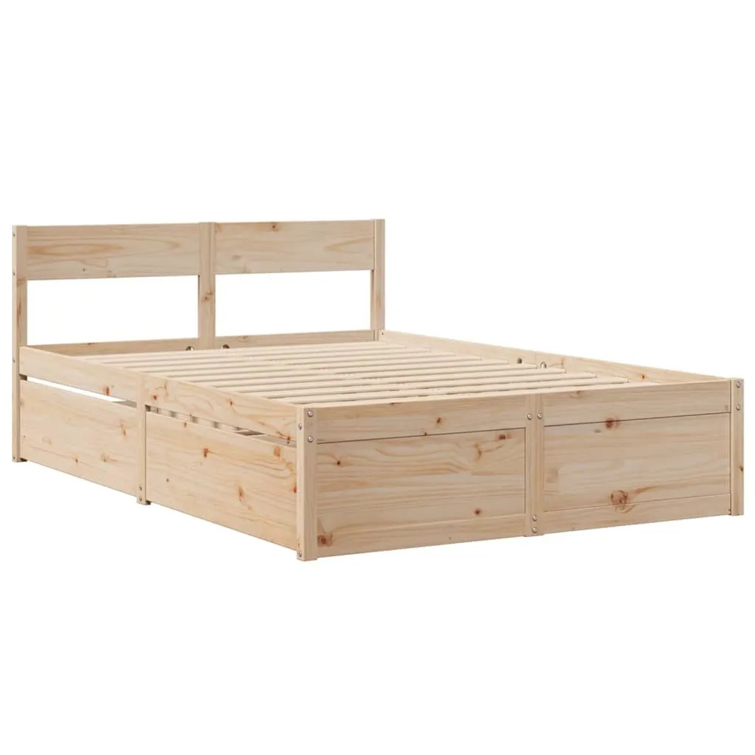 vidaXL Massivholzbett ohne Matratze 120x190 cm Kiefernholz 3282360 günstig online kaufen