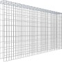 Gabiona Anbaukorb Typ 4, 100x200x20cm, Maschenweite 5x10cm, aus verzinktem Draht.