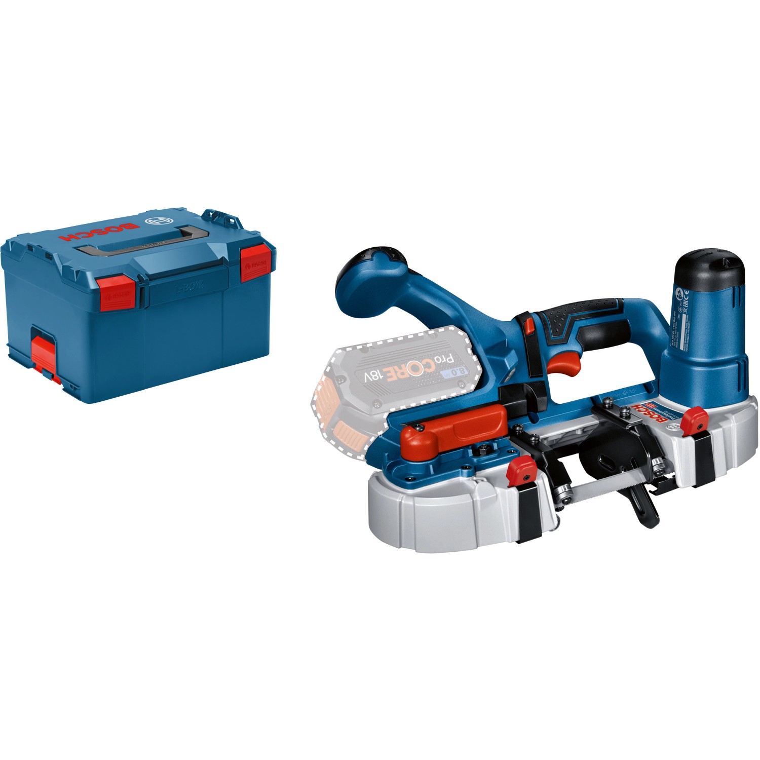 Bosch Professional Akku-BandsägeGCB 18V-63 mit L-Boxx Solo