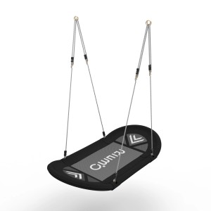 Schwarze OutdoorToys Nestschaukel 120x65 cm für Spieltürme & Spielanlagen.