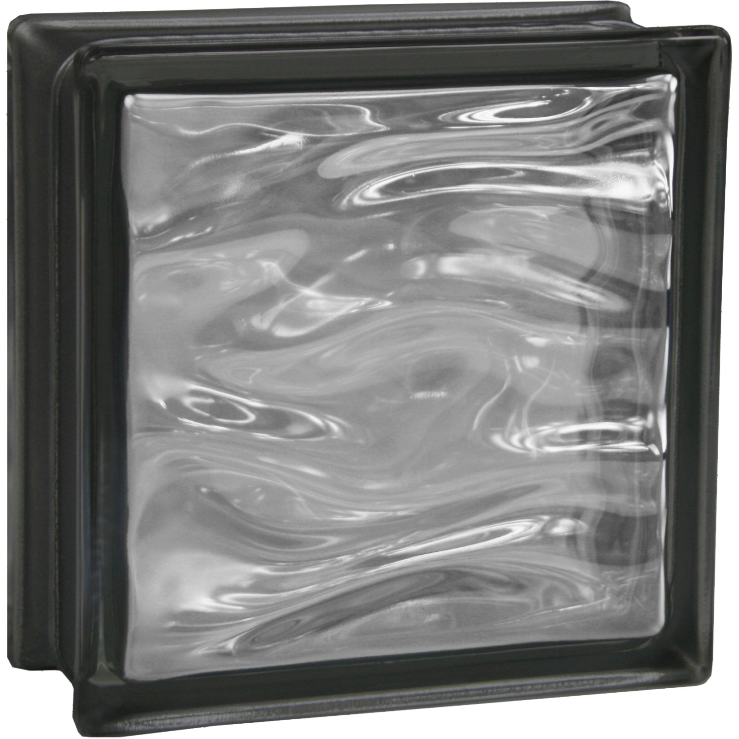 BM Glasstein Aqua Reflex Schwarz 19 cm x 19 cm x 8 cm