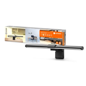 Ledvance Bildschirmleuchte Sun@Home Smart+ in Schwarz, eine smarte Leuchte für Monitore im Büro.