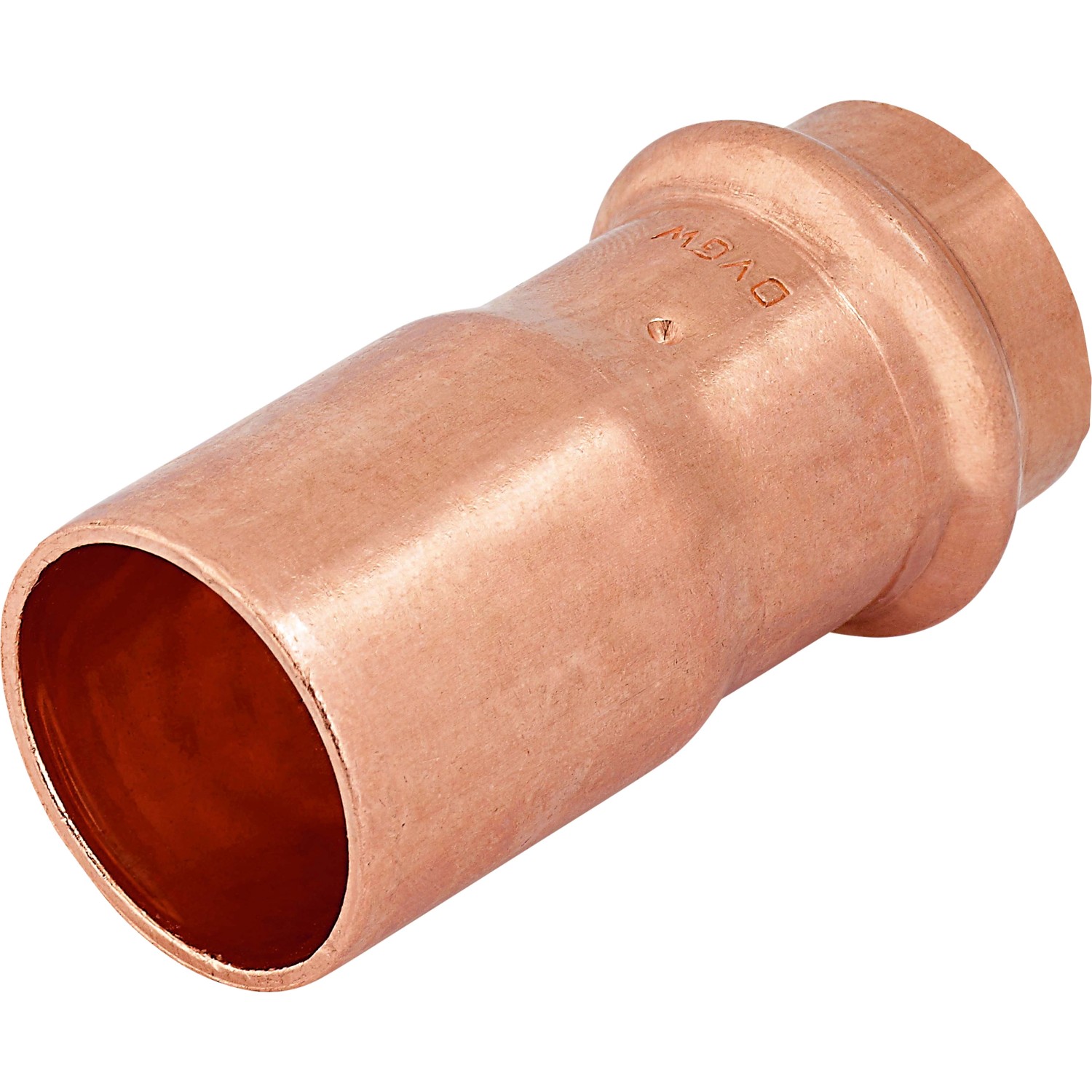 Press-Absatznippel Ø 28 mm x Ø 22 mm Kupfer