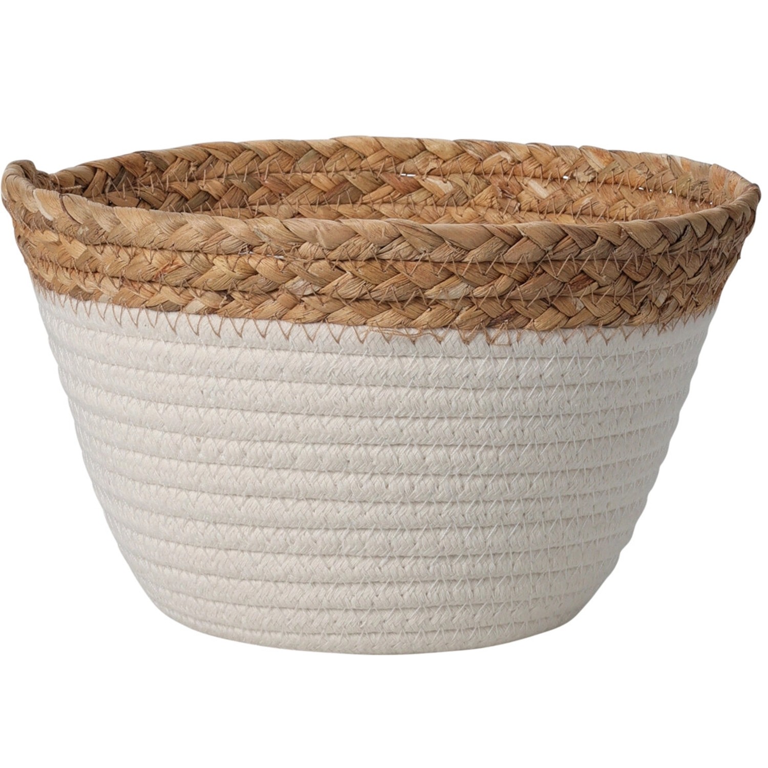 Aufbewahrungskorb 3-fach sortiert Ø 22 cm x 14 cm Natur