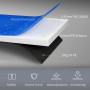 Schichtaufbau der HOMCOM Trampolin Randabdeckung: blaues PVC, 15mm EPE-Schaum, PE. Reißfest, wasserabweisend, UV-beständig.