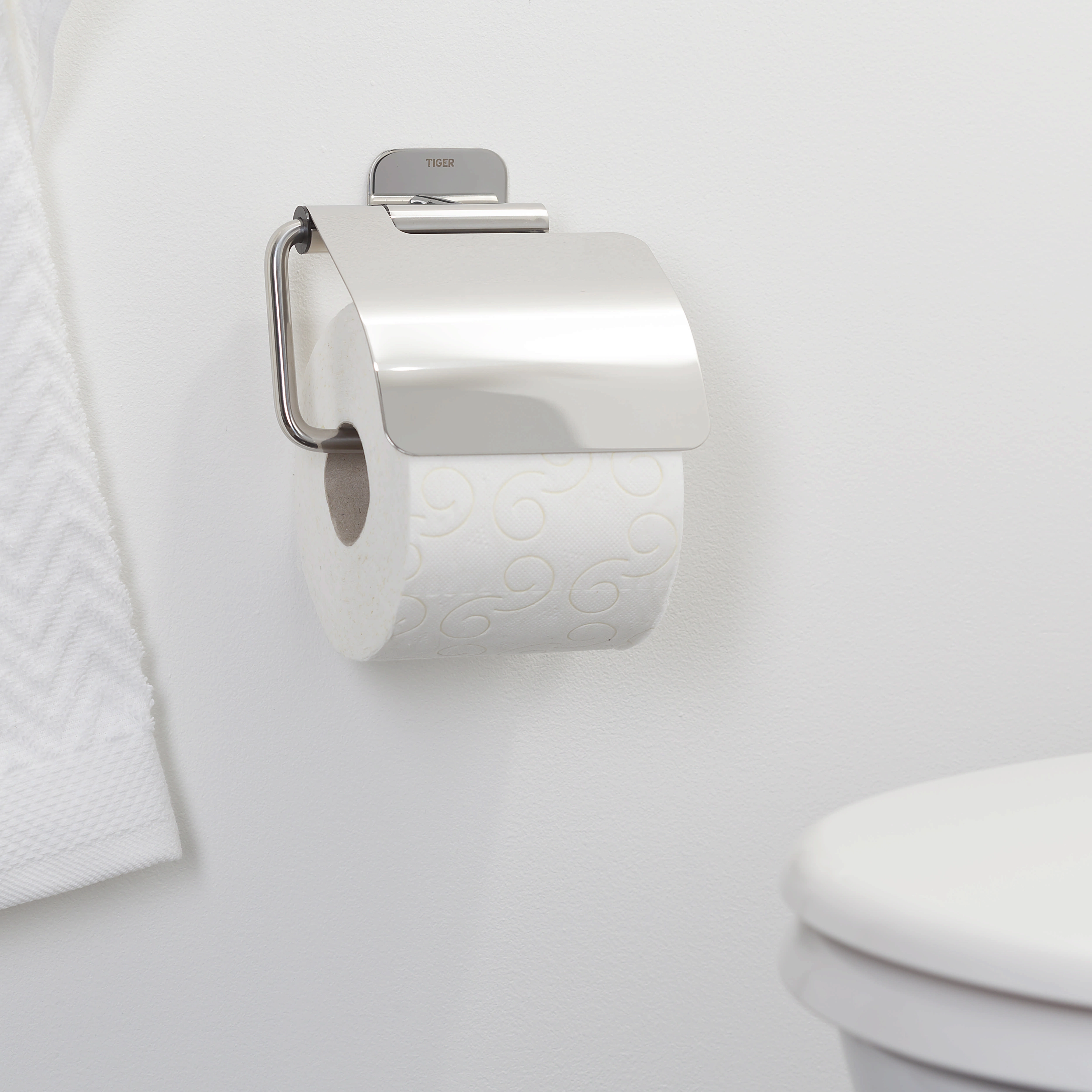 Tiger Toilettenpapierhalter mit Deckel Colar Edelstahl poliert kaufen bei  OBI