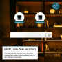 LUXULA LED Unterbauleuchte, silber, magnetische Montage unter Schrank im Regal.