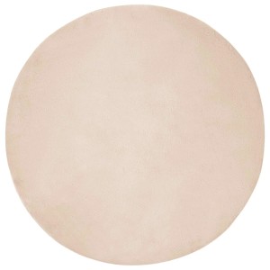 vidaXL Kunstfell Hasen Teppich Olite Taupe Ø 200 cm Polyester 42021759