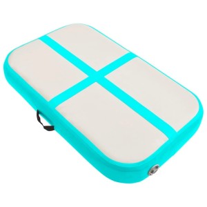 vidaXL Aufblasbare Gymnastikmatte mit Pumpe 60x100x20 cm PVC Grün 92657