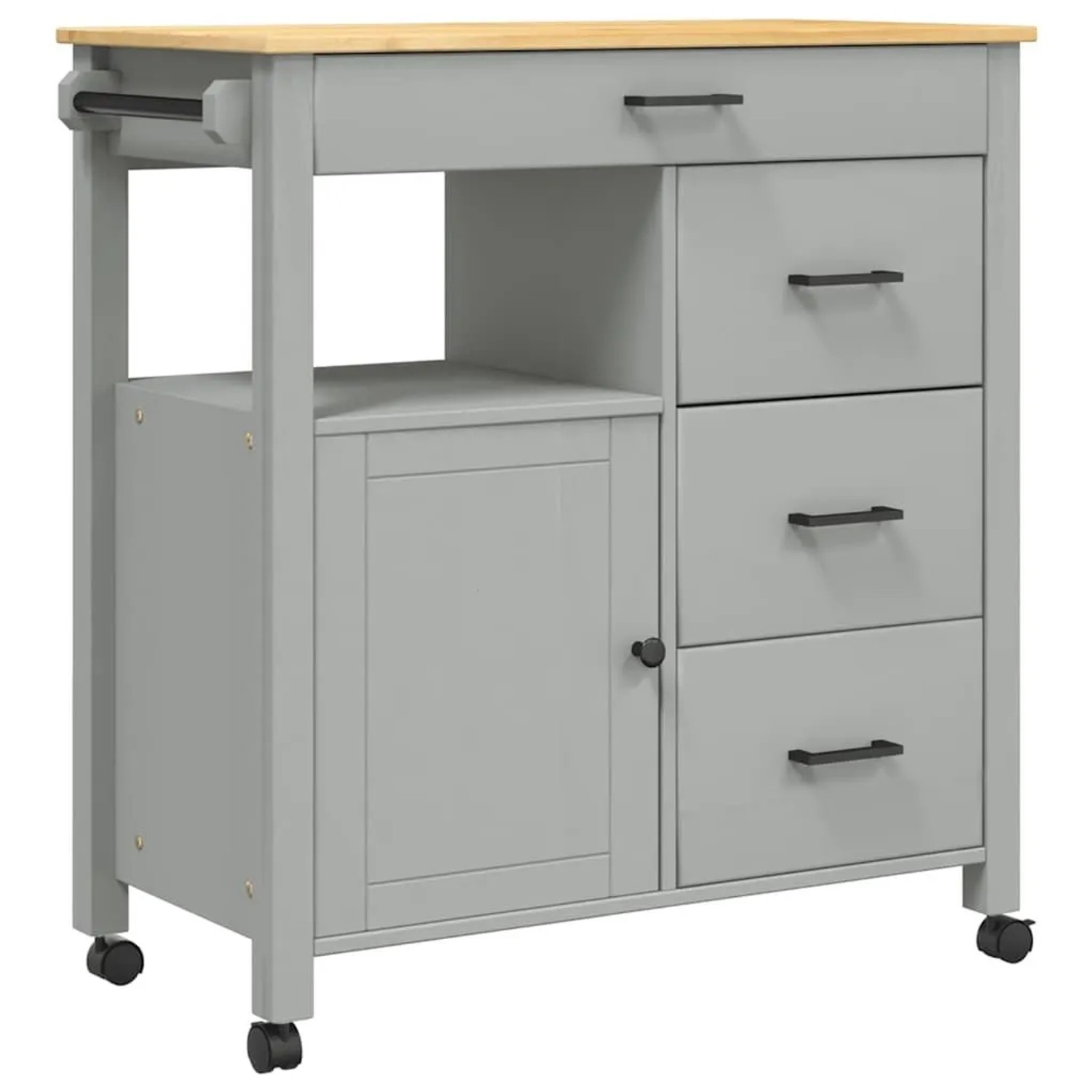 vidaXL Küchenwagen MONZA 84x40x88,5 cm Massivholz Kiefer 376110