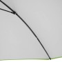 Detailaufnahme: Innenseite Doppler Strandschirm Windprofi Neo 200, grüne Umrandung, schwarze Streben.