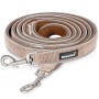 Verstellbare Rudelkönig Hundeleine Paola, 20 mm breit, 230 cm lang, rosefarben.