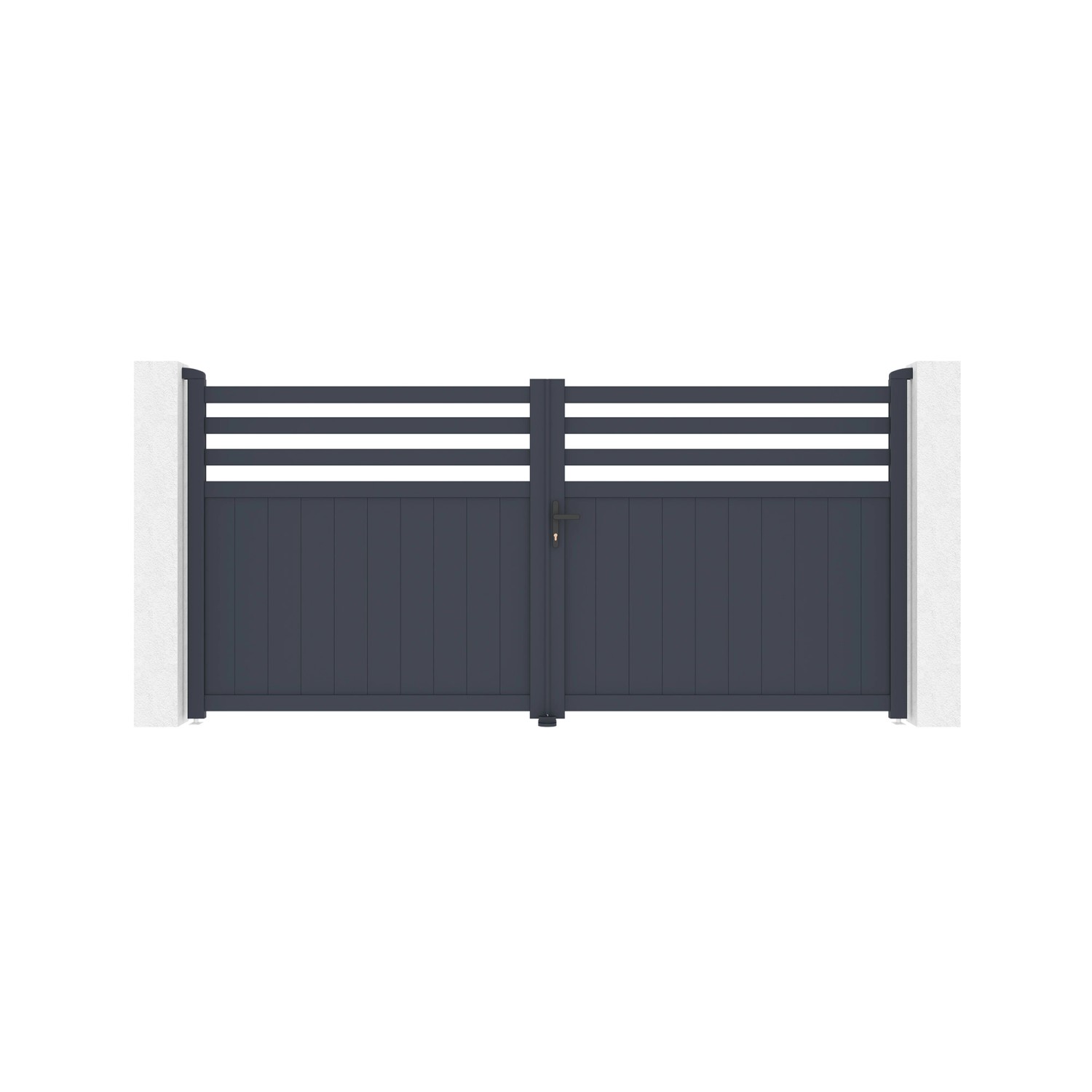 Casanoov Drehtor 3 4 M Nevis H 160 Cm Aluminium & Motorisierung Hicker B200 günstig online kaufen