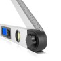 STAHLWERK Digitaler Winkelmesser DW-45 ST aus Aluminium mit LCD-Display und Wasserwaage.