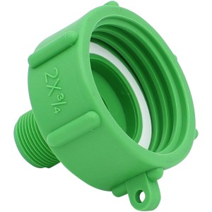 Grüner IBC Adapter 20mm (3/4) AG für Regentonnen und Wasserzapfstellen.