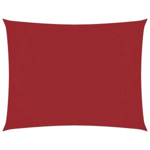 vidaXL Sonnensegel Oxford-Gewebe Rechteckig 6x8 m Rot 135663
