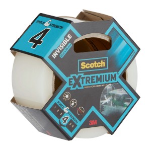 Scotch Hochleistungs-Klebeband Extremium Invisible, 20m x 48mm, transparent.