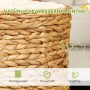 Detailansicht: Braune PawHut Kratztonne aus Wasserhyazinthe, handgewebt.