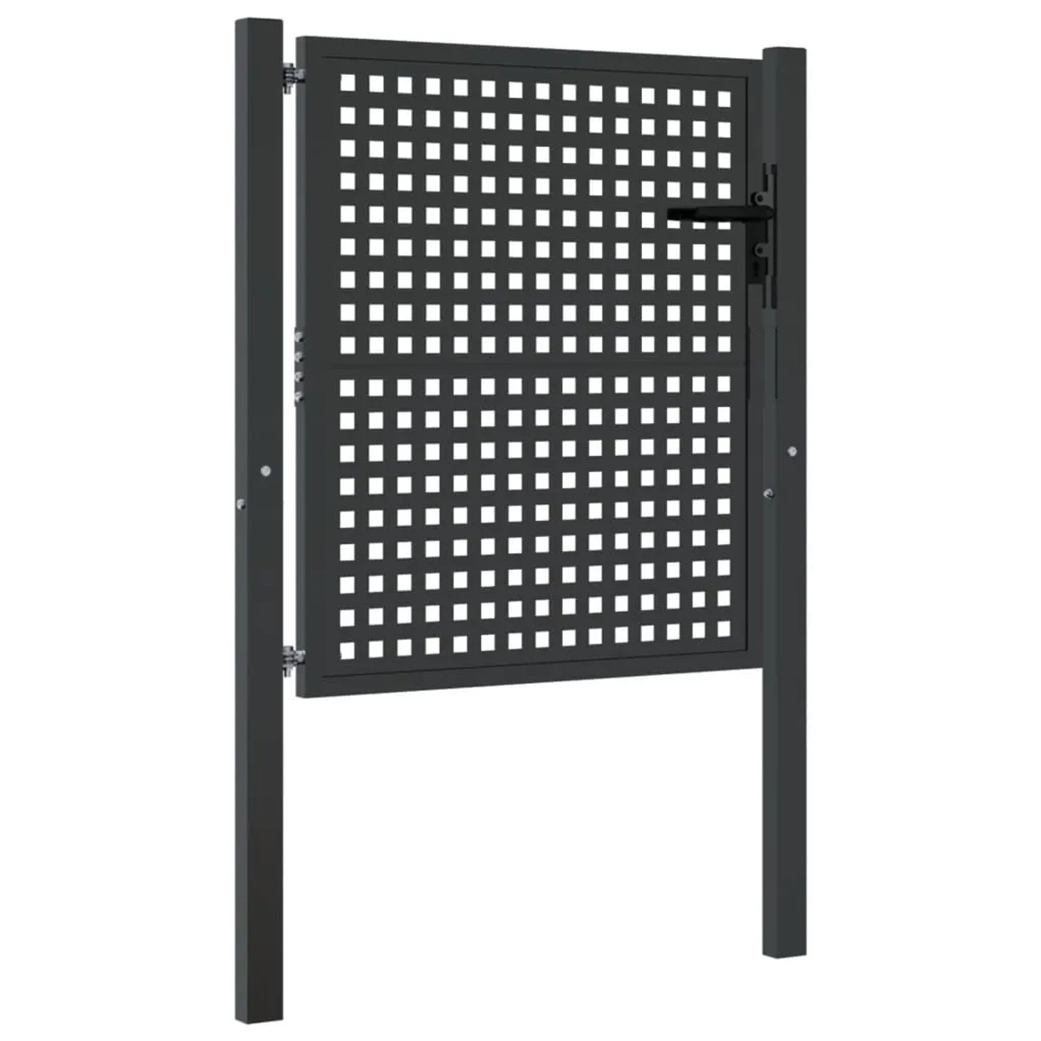 vidaXL Gartentor Anthrazit 105x100 cm Stahl 154560