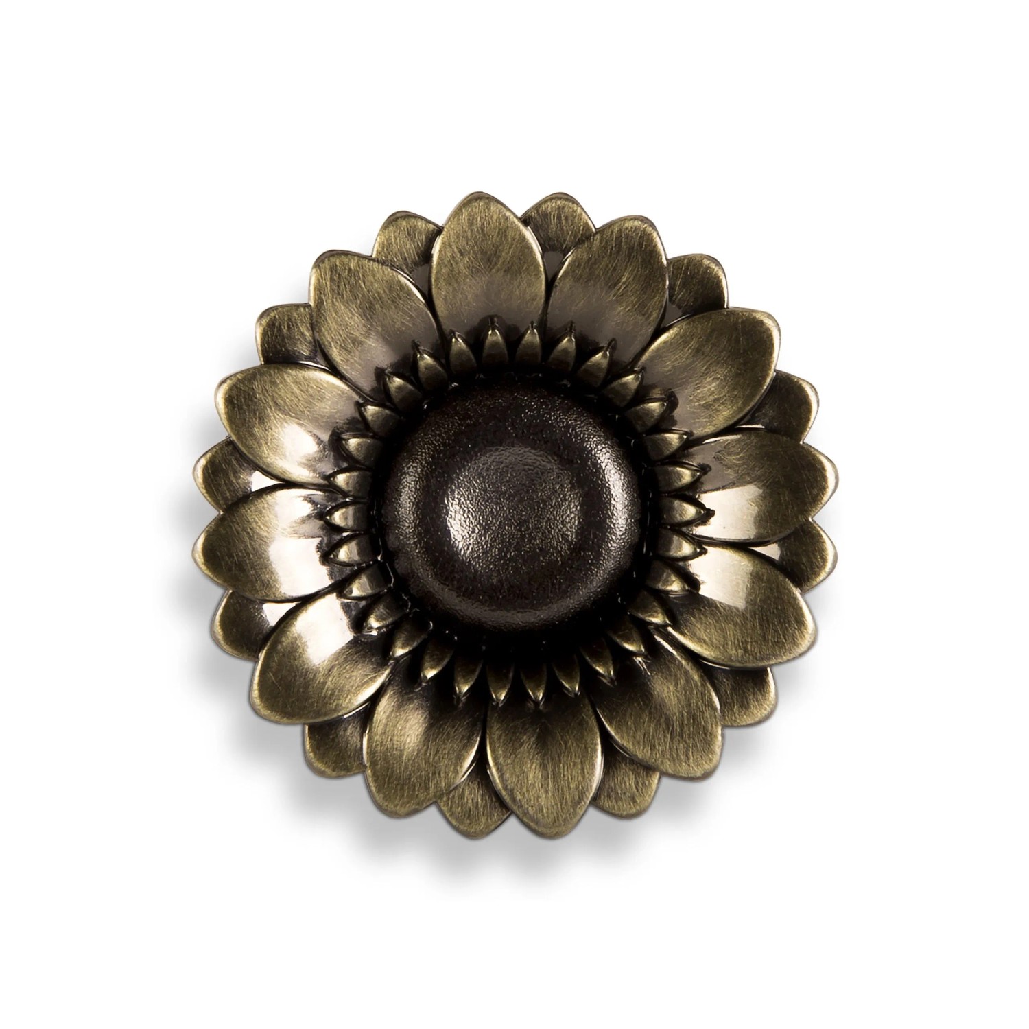 SOTECH Möbelknopf BLUME Ø35 mm Messing Brüniert