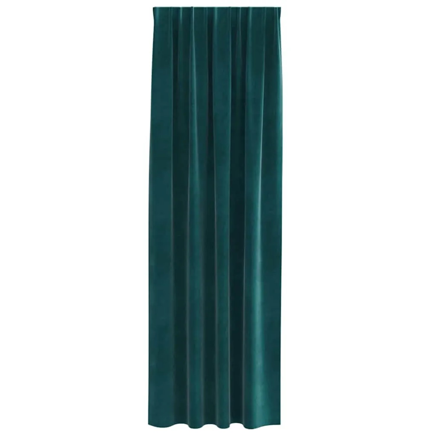 vidaXL dunkelgrüner Samtvorhang, 140x245 cm, weich fallend. Blickdichter Fenstervorhang für Wohnzimmer.