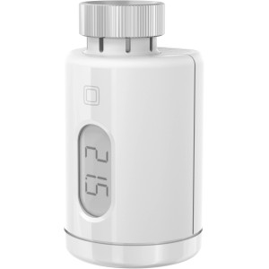 Homematic IP Heizkörperthermostat pure: Weißer Heizungsregler mit Display für Smart Home Sicherheit.