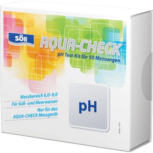 Söll pH-Test für Aqua-Check, 50 Tests zur Bestimmung des pH-Werts im Aquarium.