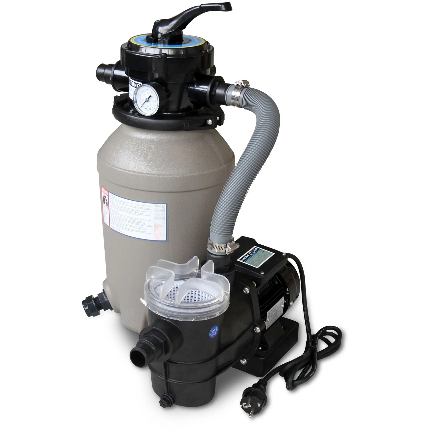 Filteranlage und Skimmer für Karibu Holzpool Set B. Poolzubehör für sauberes Wasser.