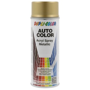 Dupli-Color Auto Color Lackspray Gold Metallic, 400ml Dose für Lackreparatur.