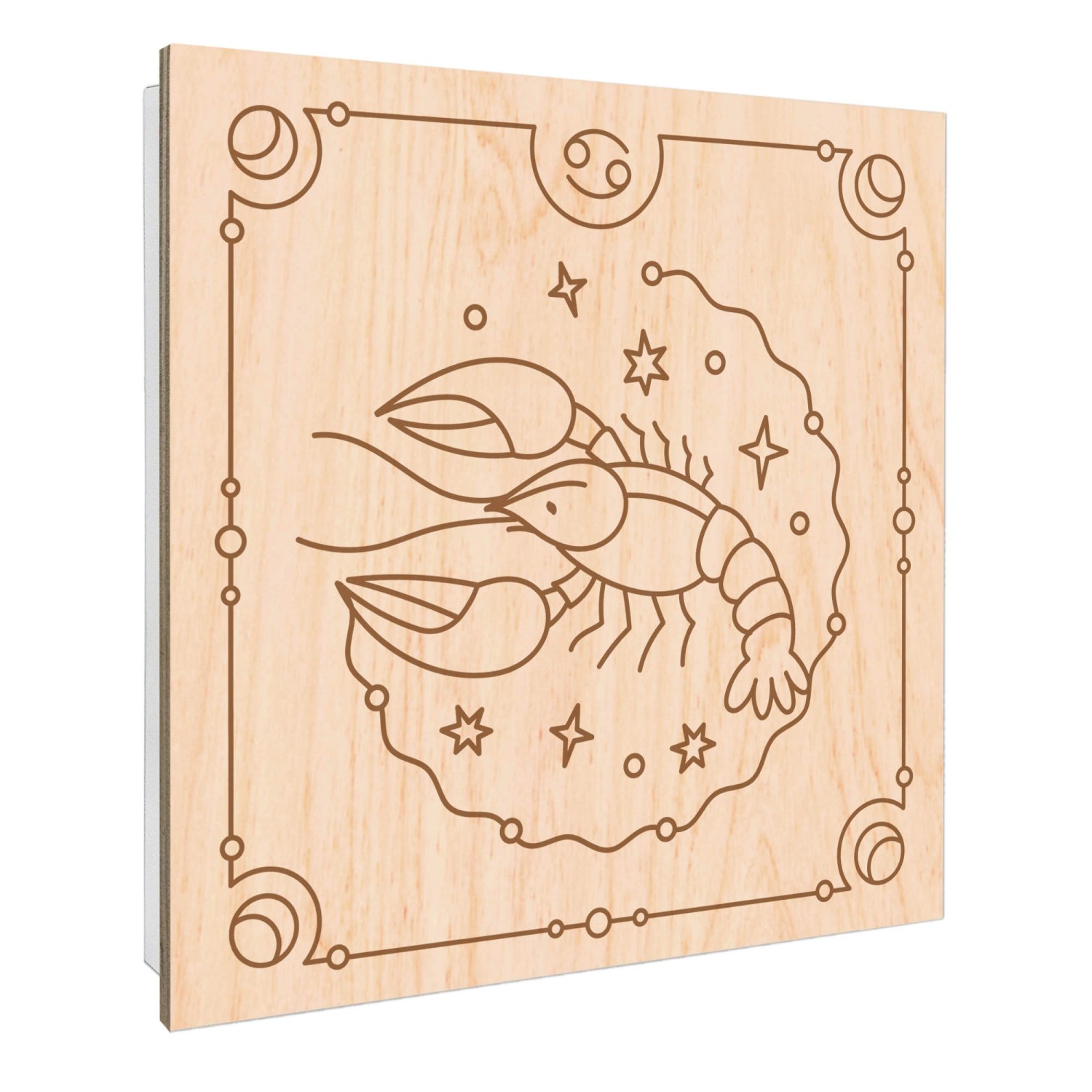 Banjado Schlüsselkasten mit Holzfront 30x30cm Weiß Scharnier Links 50 Haken günstig online kaufen