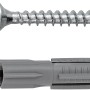 LUX Allzweckdübel mit Schraube, 6x33mm, 10er-Set für Beton und Ziegel.