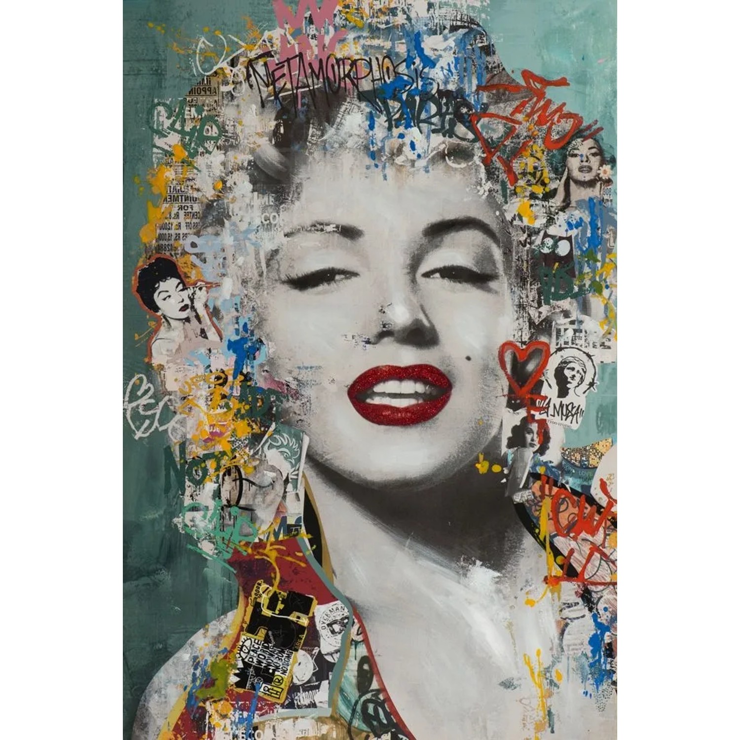 Art Universe Leinwandbild Weiblicher Filmstar der 50er Jahre 60 x 90 cm