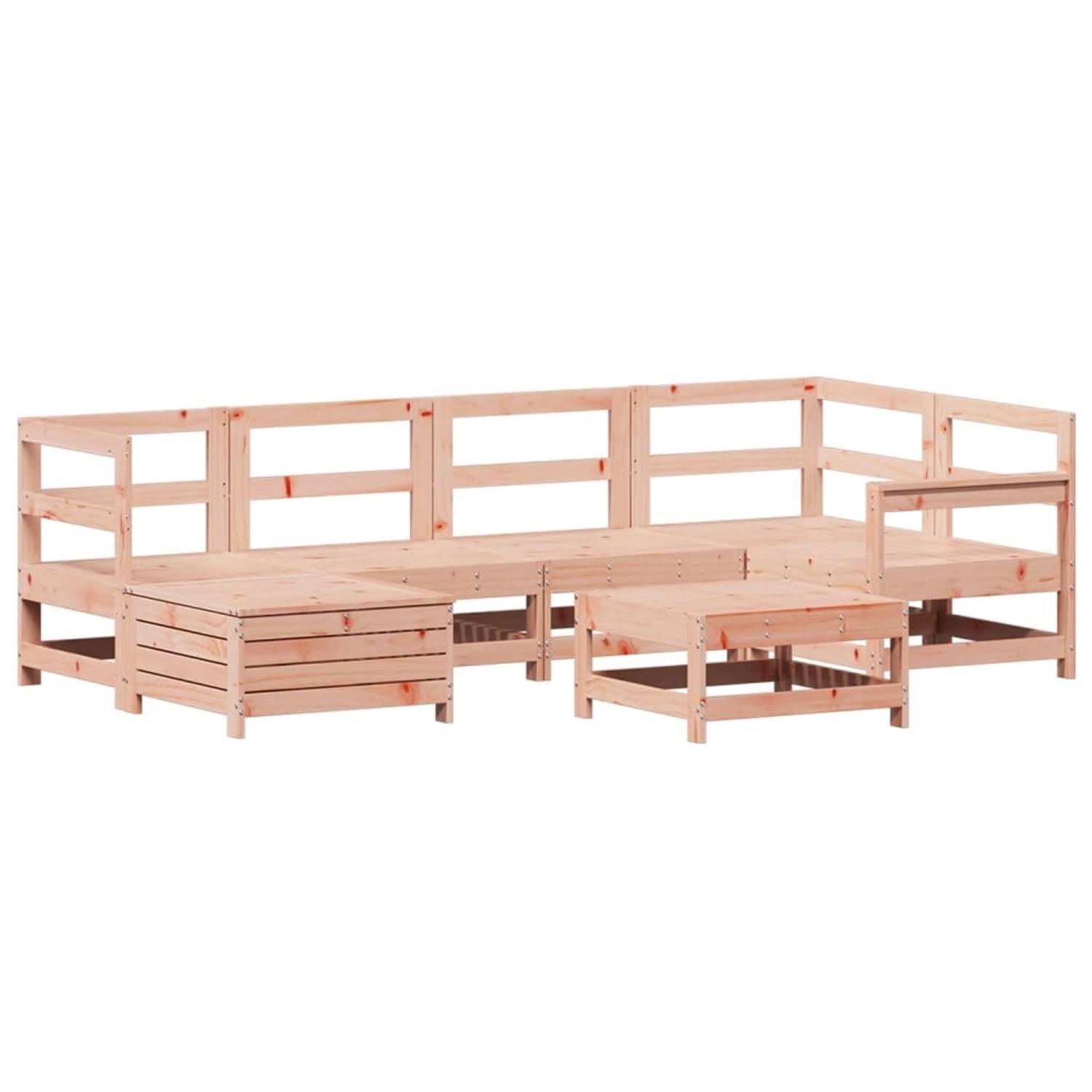 vidaXL 7-Tlg Garten-Sofagarnitur Massivholz Douglasie 3250950