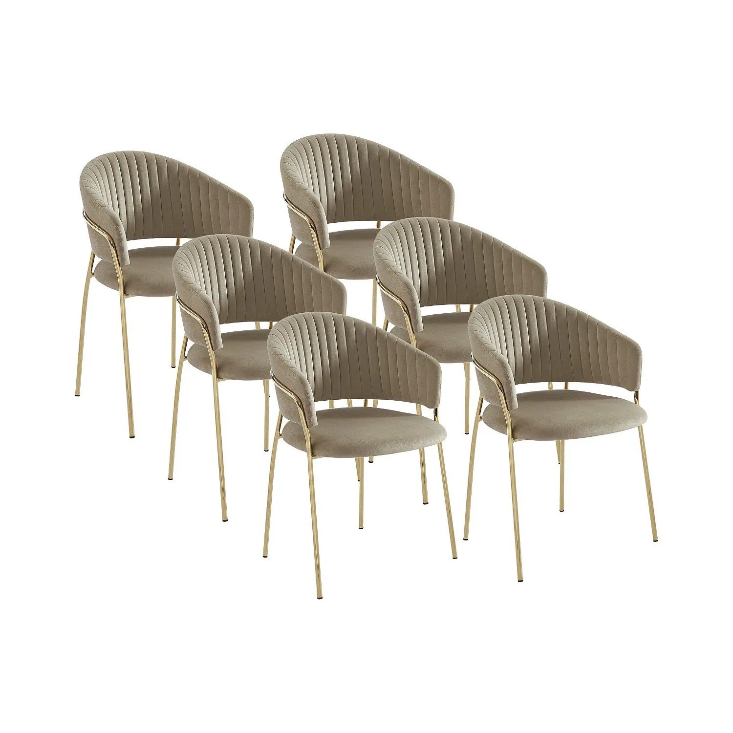 Vente-unique Stuhl Madolia Beige 55 cm