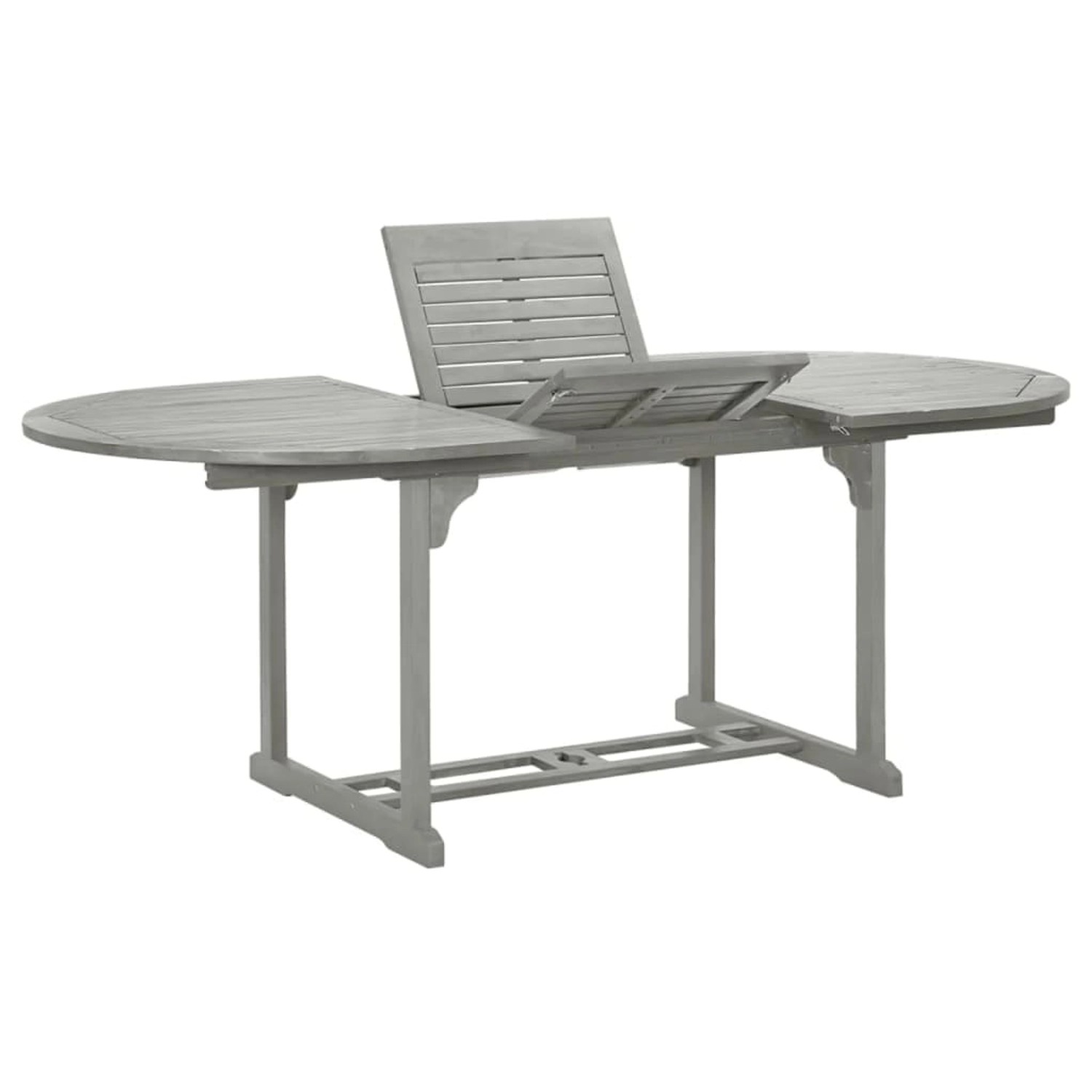 vidaXL Gartentisch Grau 200x100x75 cm Massivholz Akazie 47277 günstig online kaufen