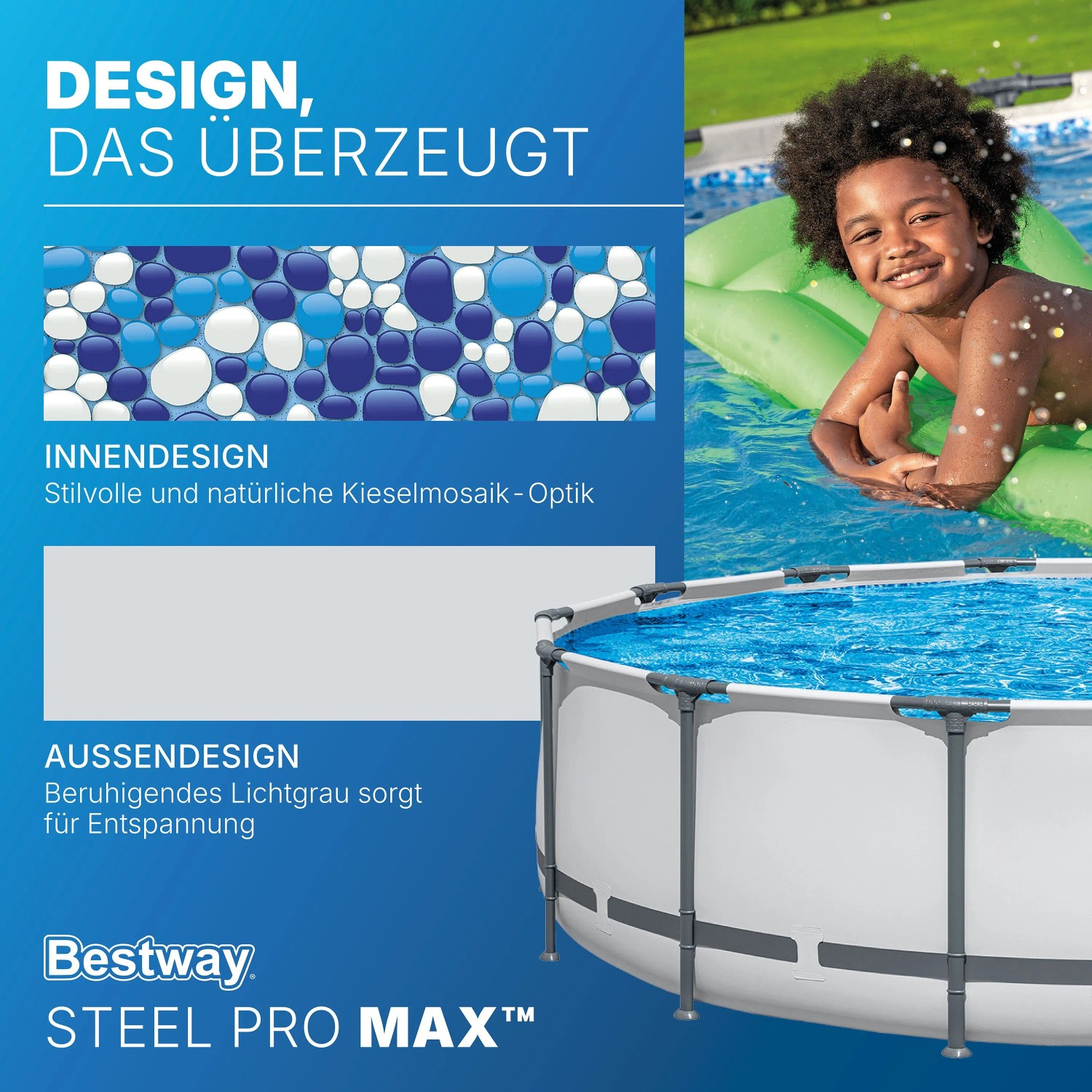 Bestway Framepool Steel Pro Max Lichtgrau Ø 427 x 107 cm_5